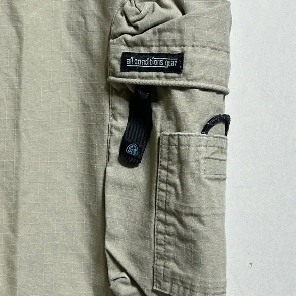 Nike ACG Vintage Cargo Pants Tan Ripstop Utility Mens XL All Conditions Gear - Picture 5 of 10